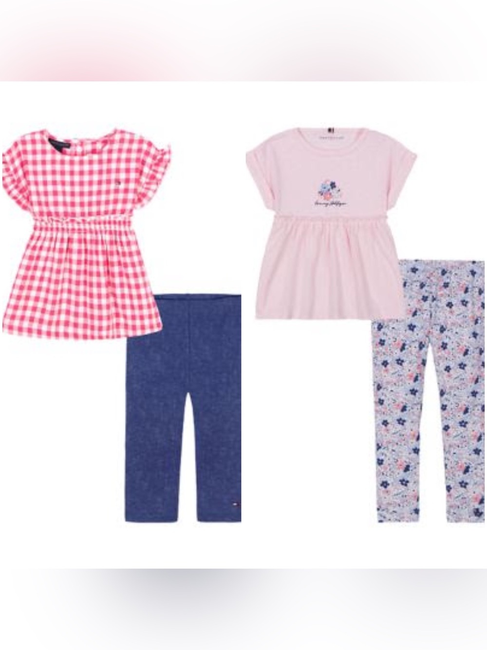 Two Like New Tommy Hilfiger Toddler Girls 2 Piece Sets Size 3T Great Condition!!